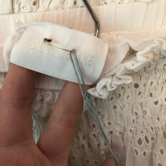 NWT Zadig & Volitare white eyelet Julia skirt - Picture 6 of 6